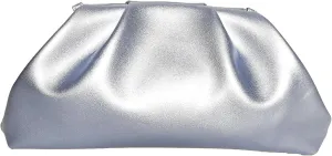 Elegant Pleated Vegan Leather Clutch Purse for Women - Stylish Soft PU Evening Handbag
