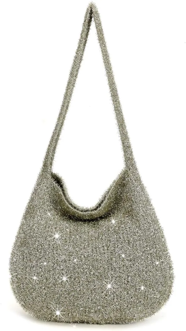 ENBEI large Sparkly bag for clubbing party tote bag aesthetics for women .Christmas,New Year,Gifts for Women with Gift Boxes