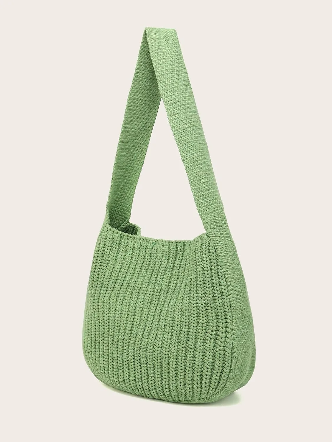 ENBEI Women's Crochet Tote Bag Knit Shoulder bag,Aesthetic Bag,Cute Eco-Friendly Tote for Travel,Daily Use,Gift Box Packaging
