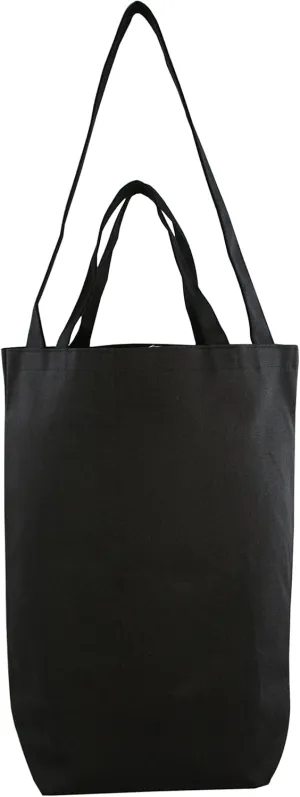 Ensign Peak Dual Handle Cotton Black Shopping Bag