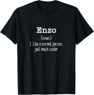Enzo Definition Personalized Name Unique Funny T-Shirt