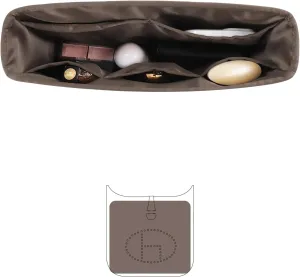Evelyne 29 PM Organizer, Purse Organizer Insert Compatible with Hermes Evelyne Bags, Lightweight Shaper with Multiple Pockets (Etoupe grey, 29 PM)