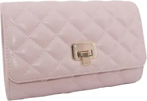 Evening Bag Small Quilted Clutch Purse Vegan Leather Classic Elegant Crossbody Handbag for Women Formal Wedding Party
