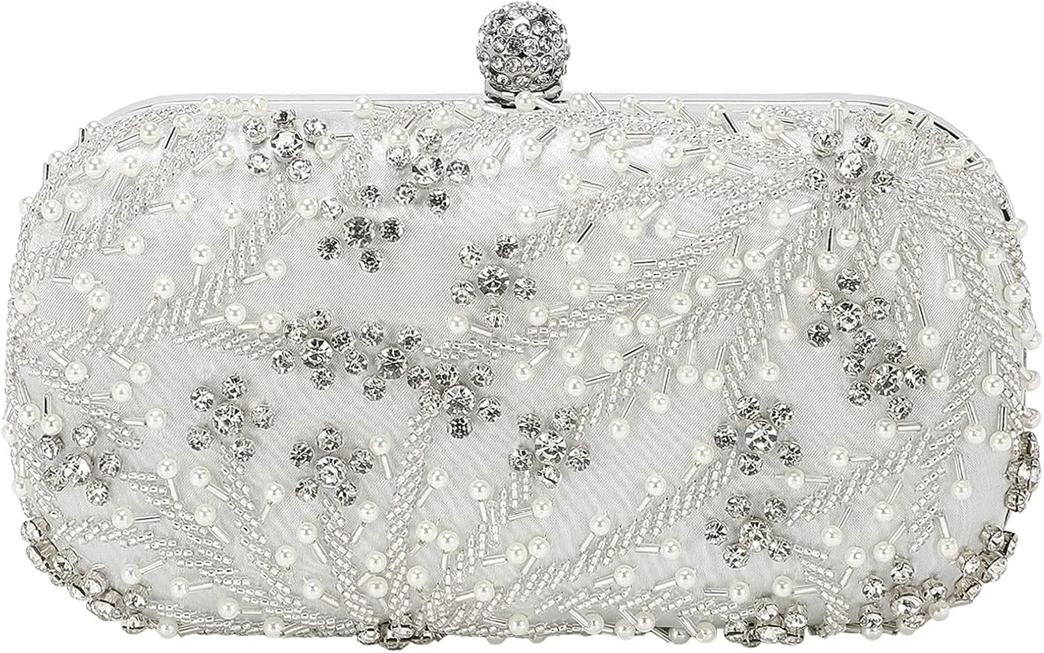 Evening Bags Clutch Purses for Women Formal, Bridal Purses Rhinestone Handbags Shoulder Bag with Chain Sparkly