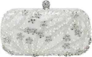Evening Bags Clutch Purses for Women Formal, Bridal Purses Rhinestone Handbags Shoulder Bag with Chain Sparkly