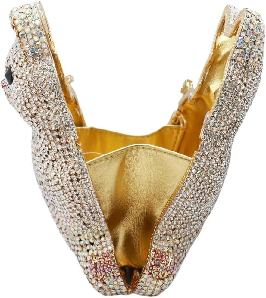 Evening Clutch Bags Bling Cocktail Party Rhinestone Handbag Crystal Cat Shape Crossbody bag