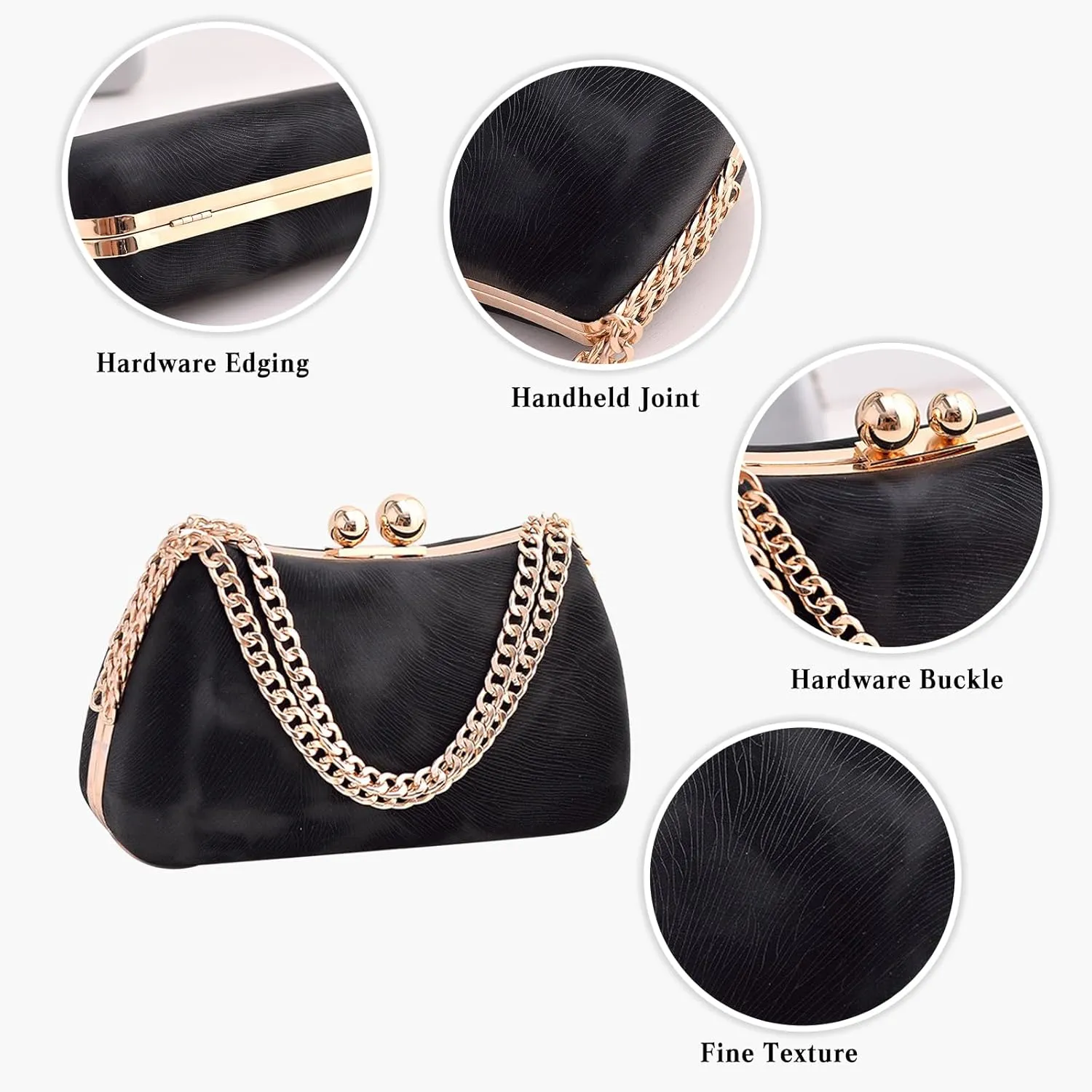 Evening Marble Clutch Bridal Wedding Elegant Handbag Unique Crossbody Shoulder Bag
