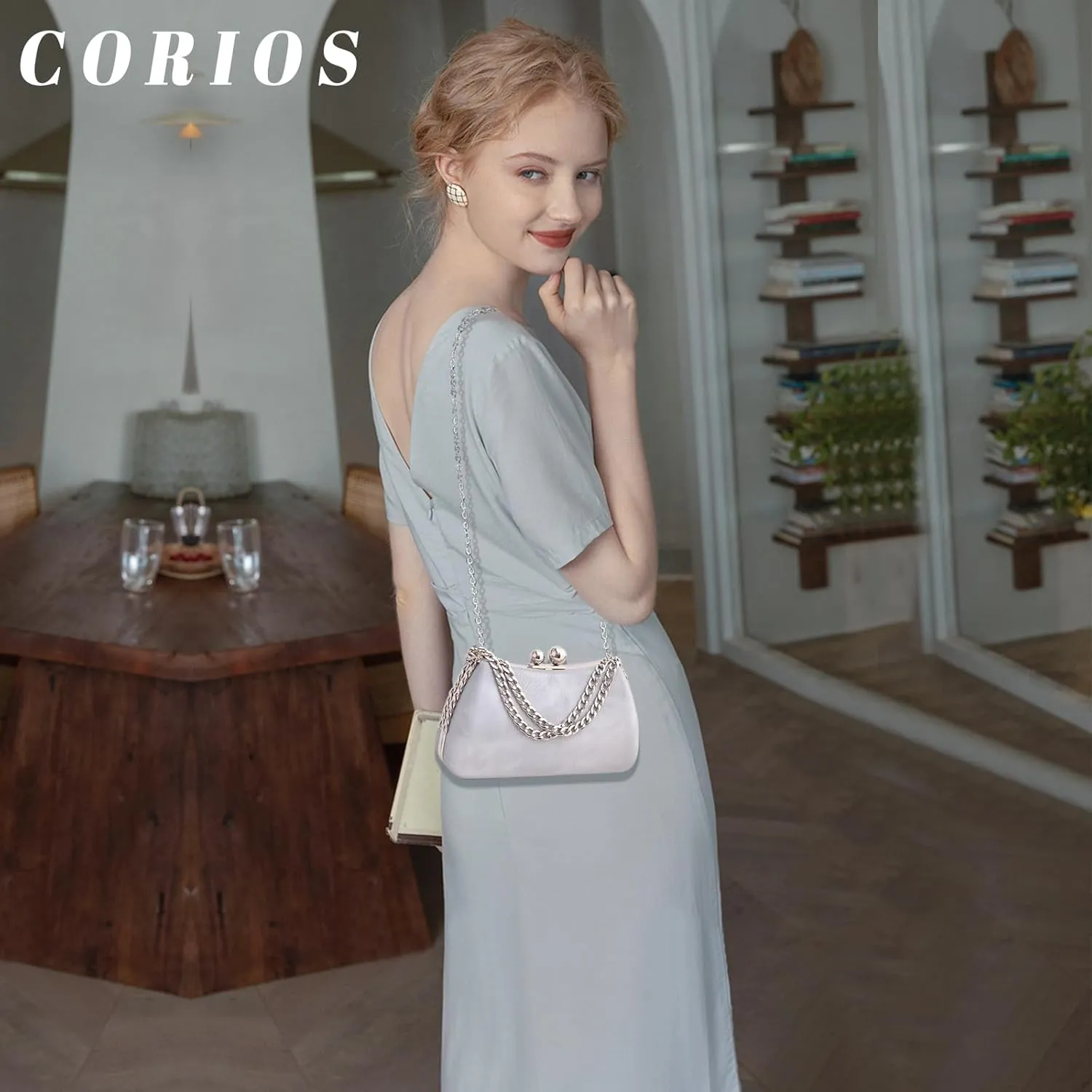 Evening Marble Clutch Bridal Wedding Elegant Handbag Unique Crossbody Shoulder Bag