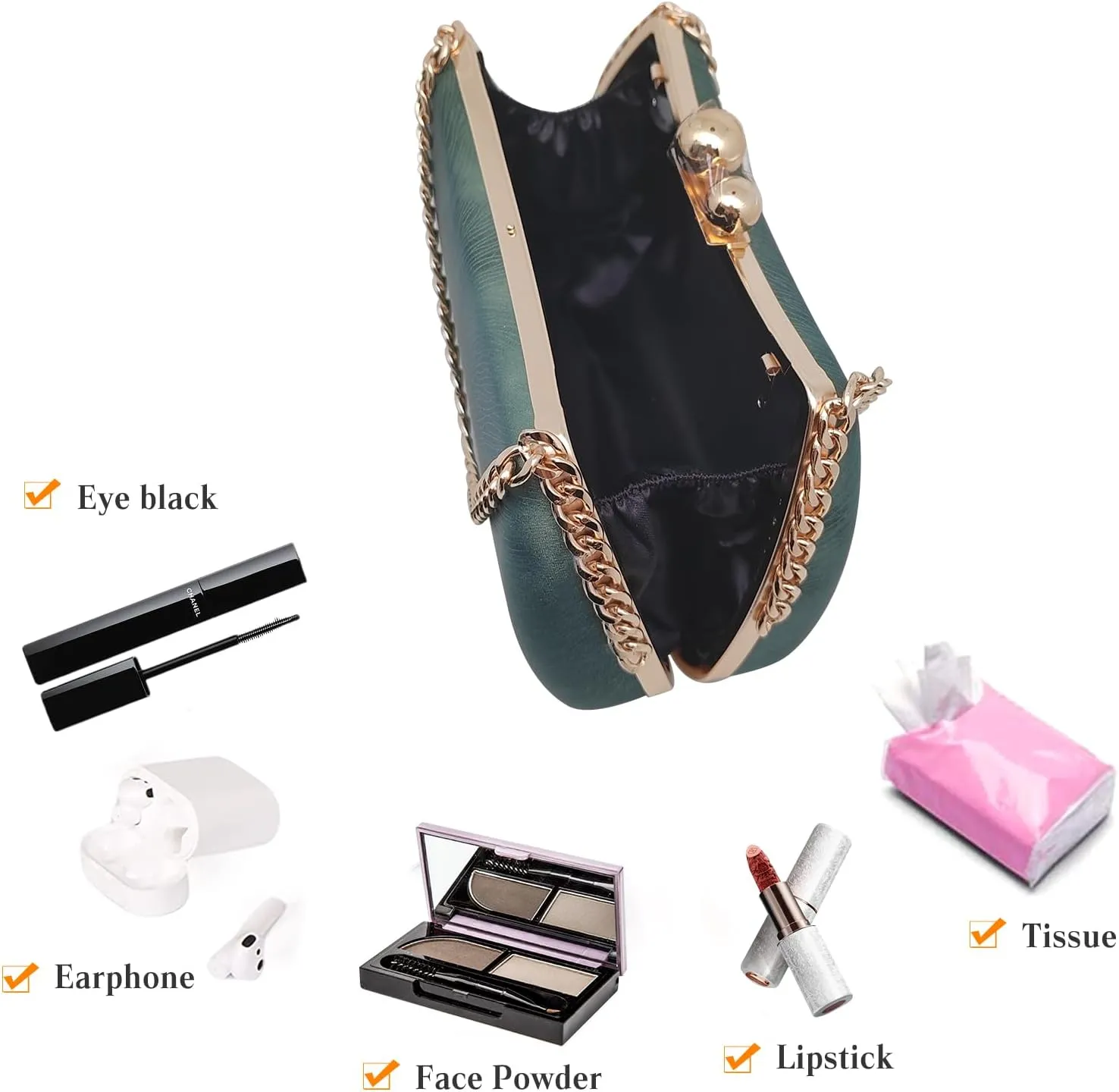 Evening Marble Clutch Bridal Wedding Elegant Handbag Unique Crossbody Shoulder Bag