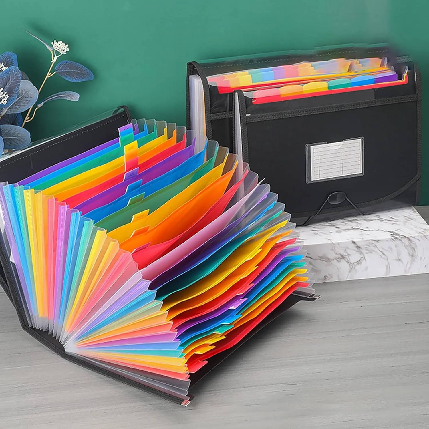 Expanding File Organizer Organ Bag A4 Large Capacity Multi-Layer Examination Paper Folder Organizer Bag for Home, Office and Travel