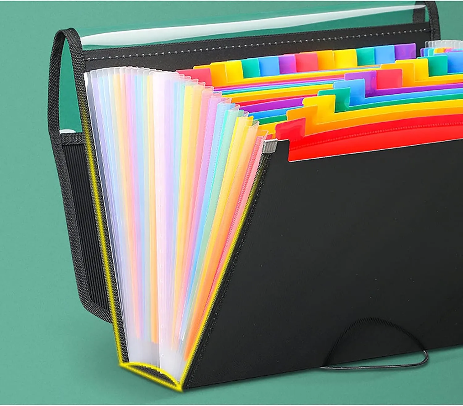 Expanding File Organizer Organ Bag A4 Large Capacity Multi-Layer Examination Paper Folder Organizer Bag for Home, Office and Travel