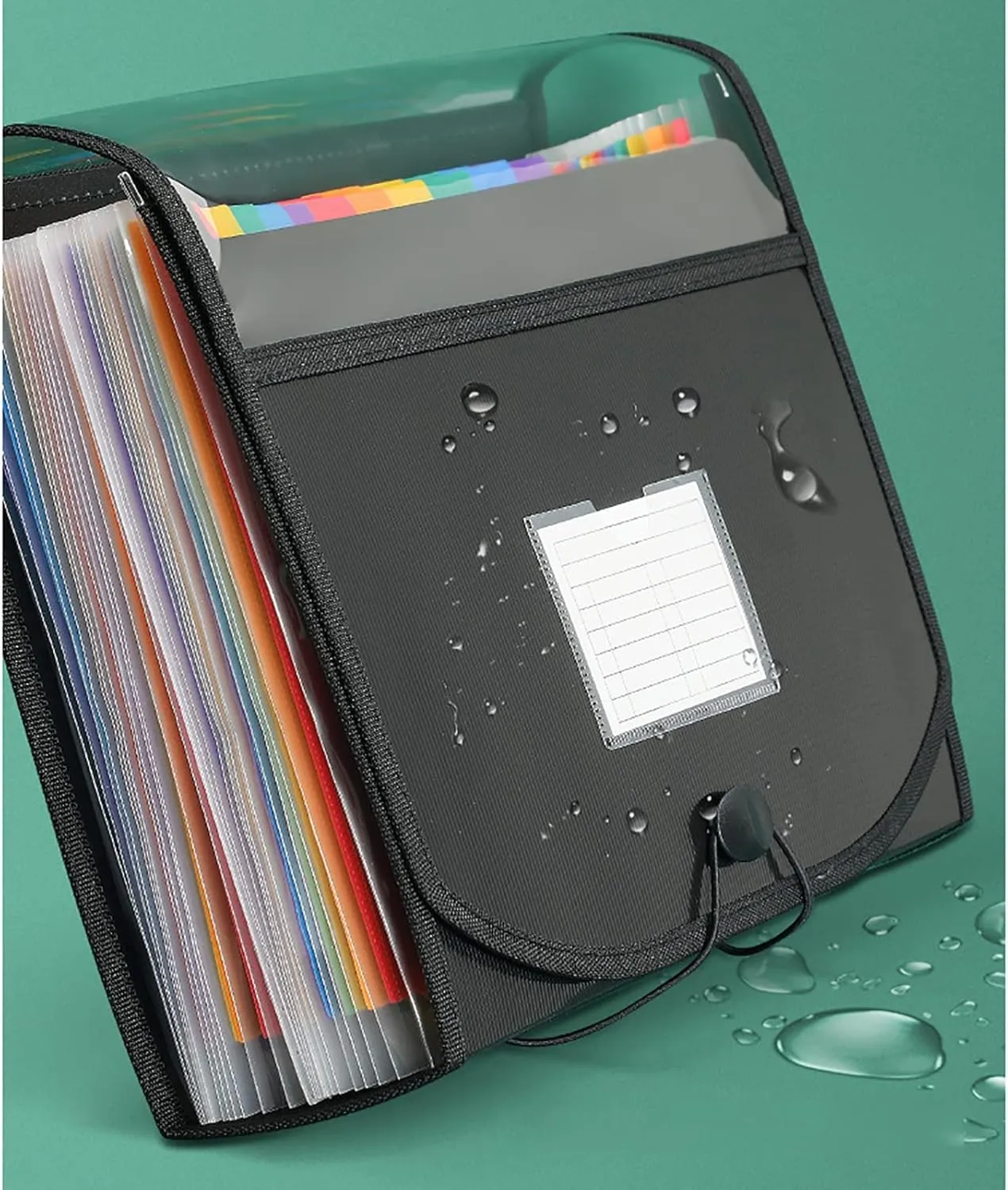 Expanding File Organizer Organ Bag A4 Large Capacity Multi-Layer Examination Paper Folder Organizer Bag for Home, Office and Travel