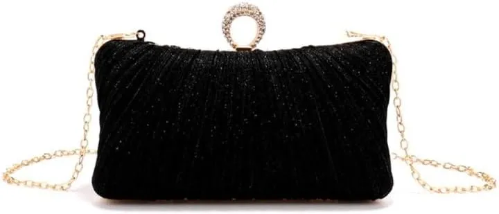Fabric Art Fold Evening Bag Women's Versatile Ceremonial Dress Clutch Purses