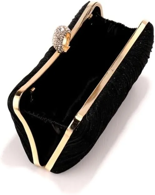 Fabric Art Fold Evening Bag Women's Versatile Ceremonial Dress Clutch Purses