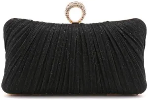 Fabric Art Fold Evening Bag Women's Versatile Ceremonial Dress Clutch Purses