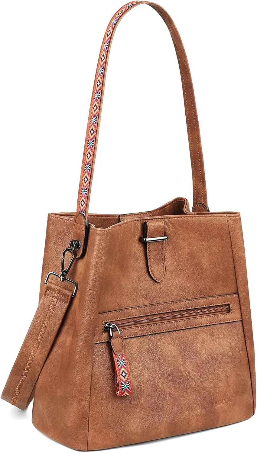 FADEON Bucket Bag for Women Purses and Handbags Designer Hobo Bags for Women Crossbody PU Leather Shoulder Bag Trendy