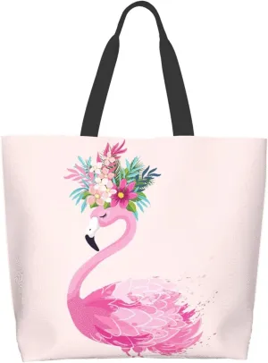Famame Canvas Tote Bag Large Women Casual Shoulder Bag Handbag Reusable Multipurpose Shopping Grocery Bag For Outdoors…