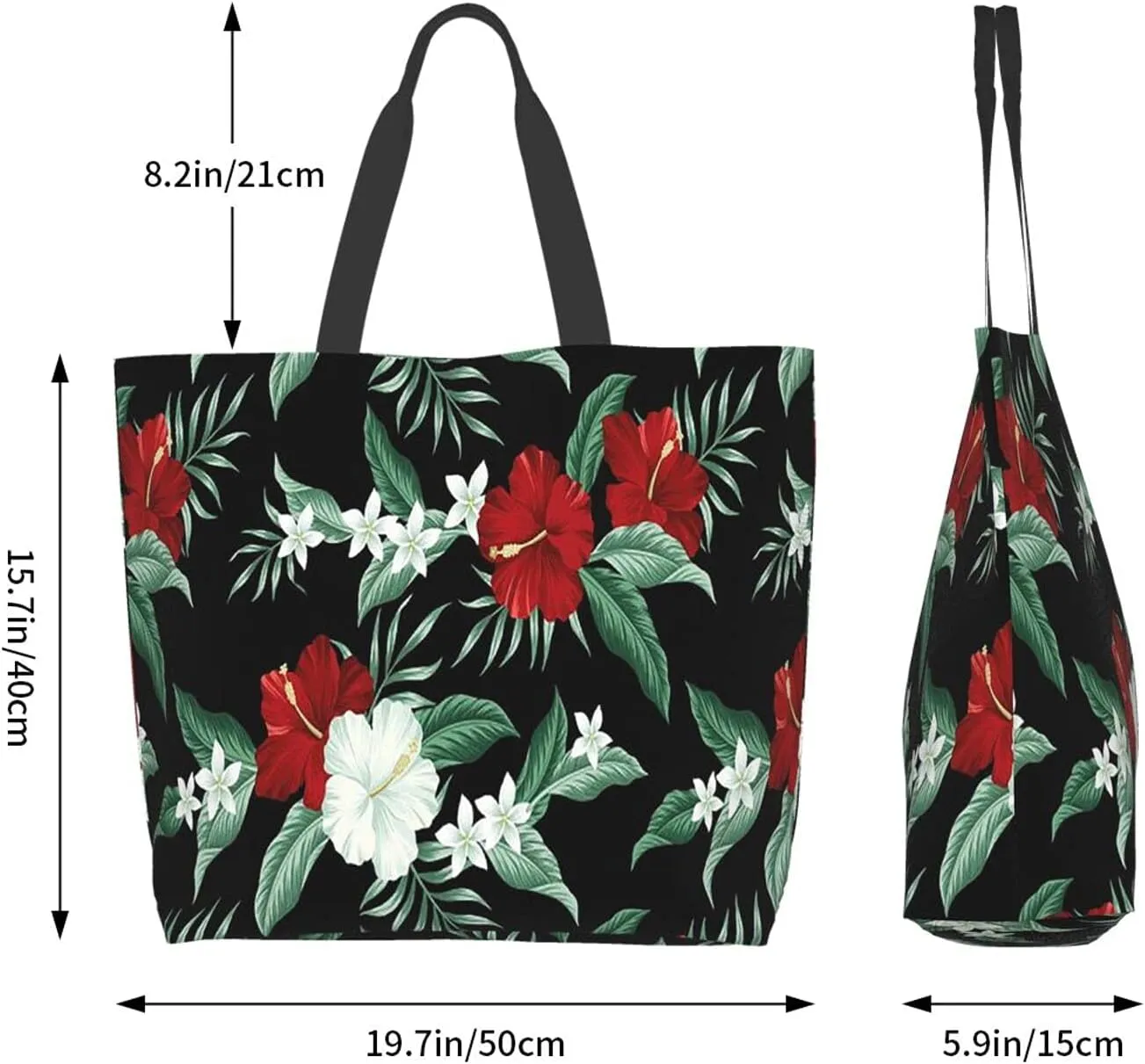 Famame Canvas Tote Bag Large Women Casual Shoulder Bag Handbag Reusable Multipurpose Shopping Grocery Bag For Outdoors…