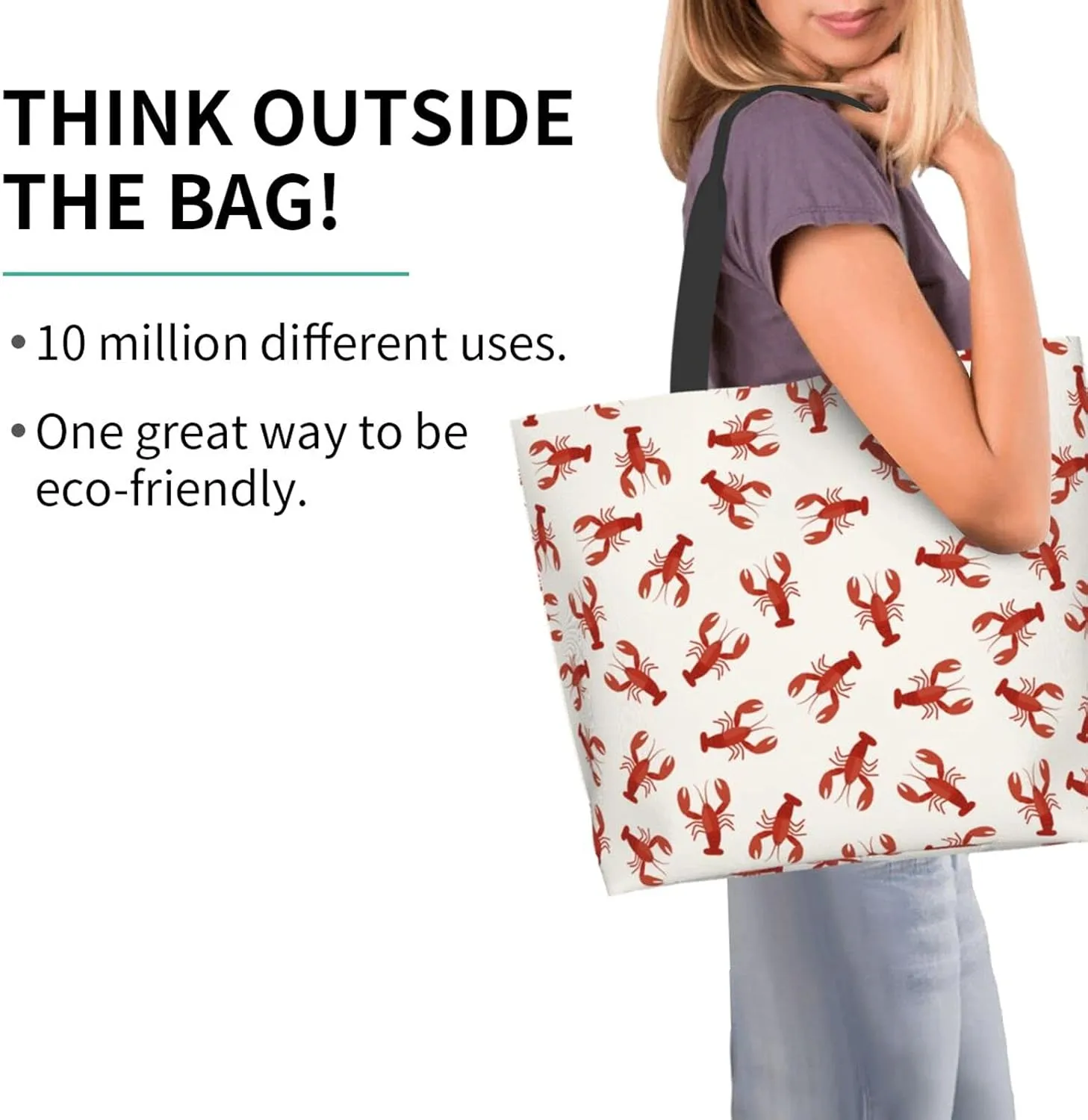 Famame Canvas Tote Bag Large Women Casual Shoulder Bag Handbag Reusable Multipurpose Shopping Grocery Bag For Outdoors…