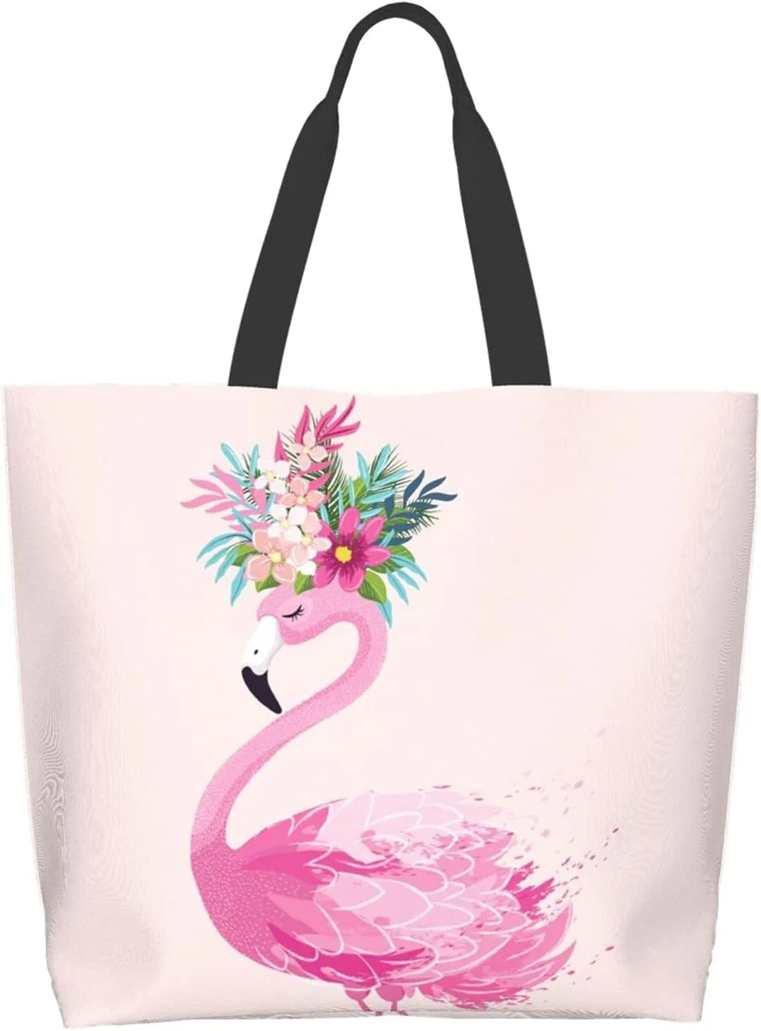 Famame Canvas Tote Bag Large Women Casual Shoulder Bag Handbag Reusable Multipurpose Shopping Grocery Bag For Outdoors…