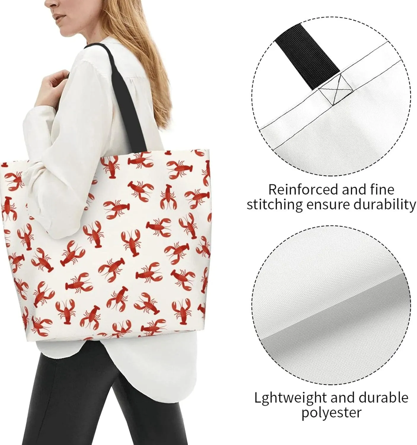 Famame Canvas Tote Bag Large Women Casual Shoulder Bag Handbag Reusable Multipurpose Shopping Grocery Bag For Outdoors…