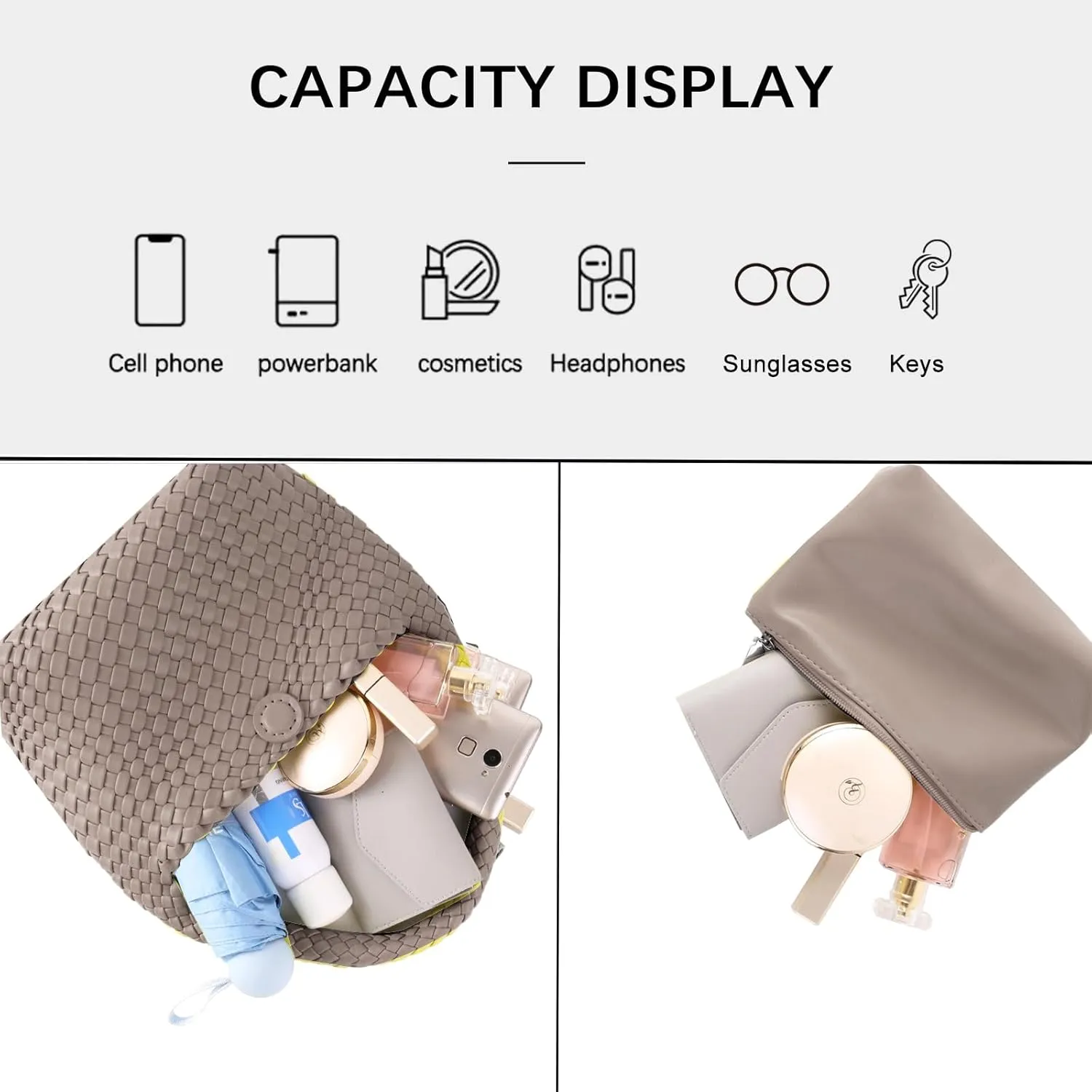 Fashion Designer Handbags and Purses, Women Shoulder Bag, Casual Hand Woven Shopping Tote Hobo, Ladies Underarm Bags