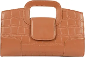 Fashion Women Flap Tote Top-Handle Handbag Crocodile Pattern Leather Clutch Purse Shoulder Crossbody