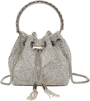 Fashion Women Luxury Crystal Evening Clutch Bag for Prom Cocktail Party Wedding Engagement Crossbody Chain Bag