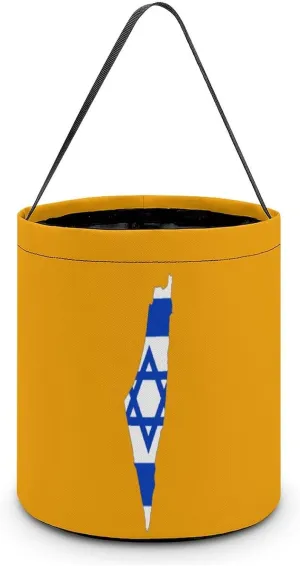 Flag Map of Israel Halloween Easter Trick Or Treat Bags for Candy Funny Candy Bucket Tote Bag Reusable Gift Bags, style, gtxgdrg546