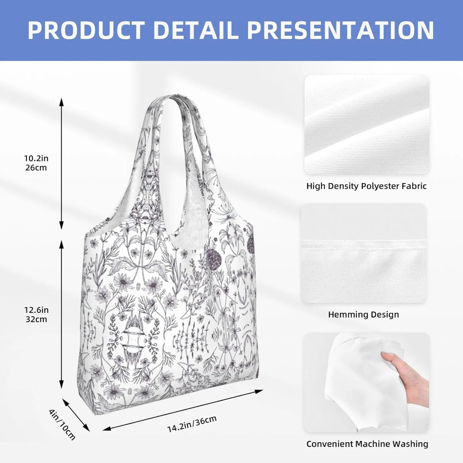 Flamingo Bird Round Leaves Canvas Bag Bag Handbag Eco-Friendly Reusable Groceryshopping Bags For Women Girls