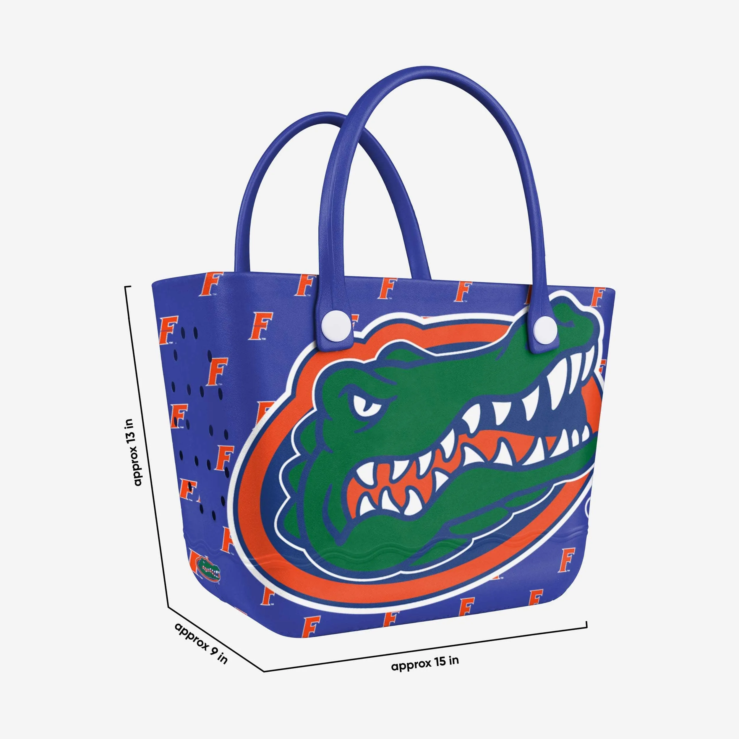 Florida Gators Big Logo Mini Print Tailgate Tote Bag