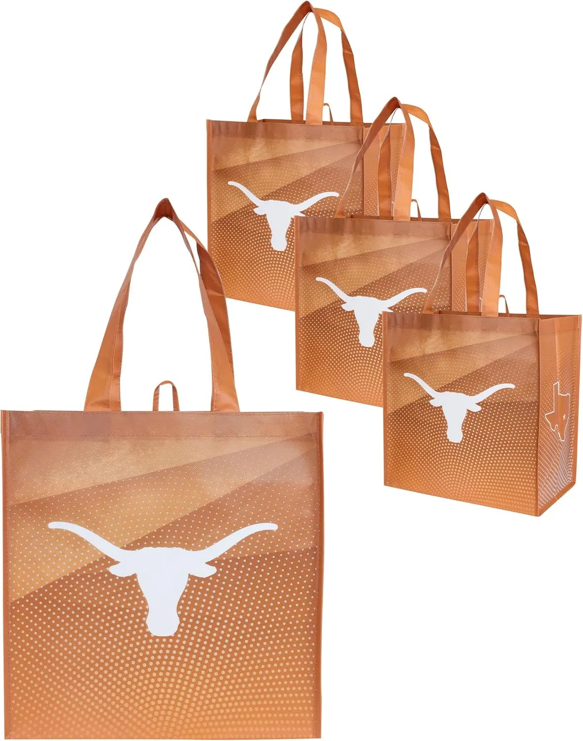 FOCO NCAA Team Logo Reusable Grocery Shopping Bags Totes