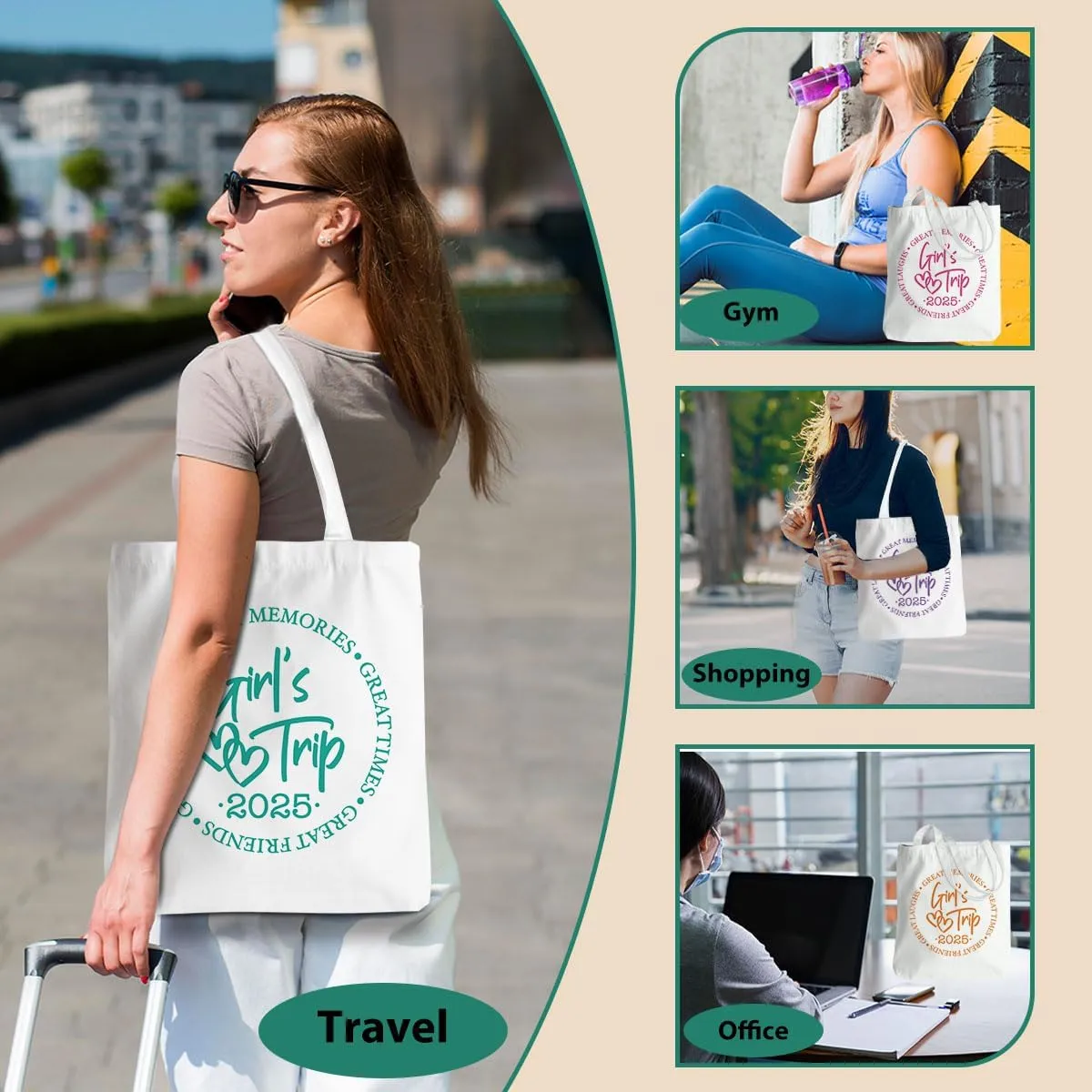 Friend Trip Gifts Favors 2025, Sister Weekend Gifts Tote Bag Goodie Gifts, Bestie Gifts Vacation Weekend Bag Friendship Gifts