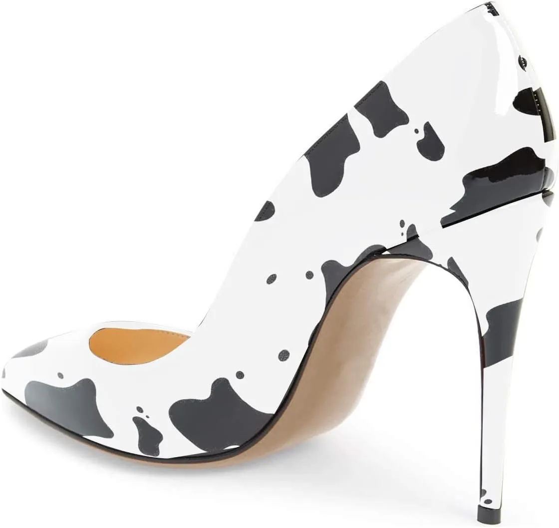 FSJ Women Sexy Leopard Printed Dress Shoes Pointy Toe High Heels Stilettos Pumps Shoe Size 4-15 US