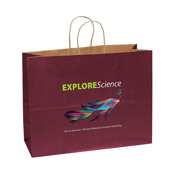 Full Color Judy Matte Shoppers Bag 16W x 6 x 12H