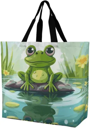 Funny Cute Squirrel Tote Bag for Women Reusable Grocery Shoulder Bag Shopping Bags for Travel, Groceries