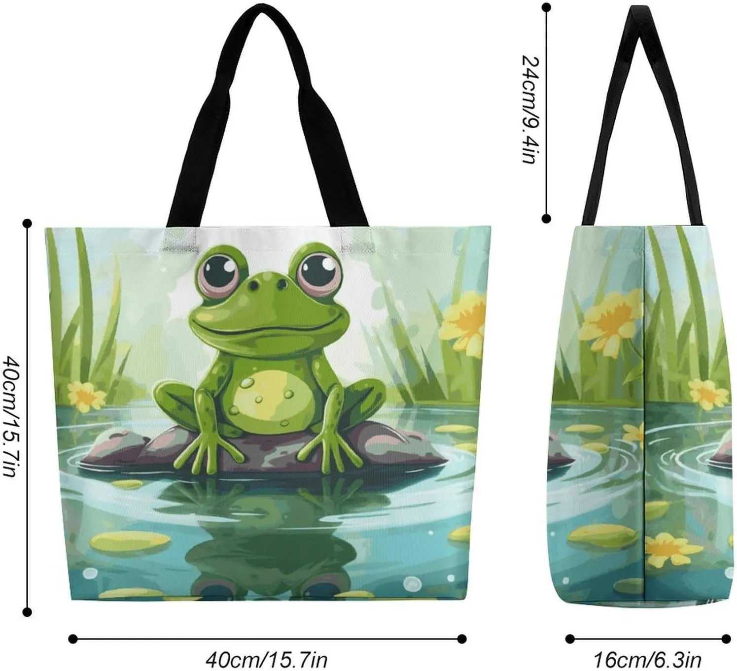 Funny Cute Squirrel Tote Bag for Women Reusable Grocery Shoulder Bag Shopping Bags for Travel, Groceries