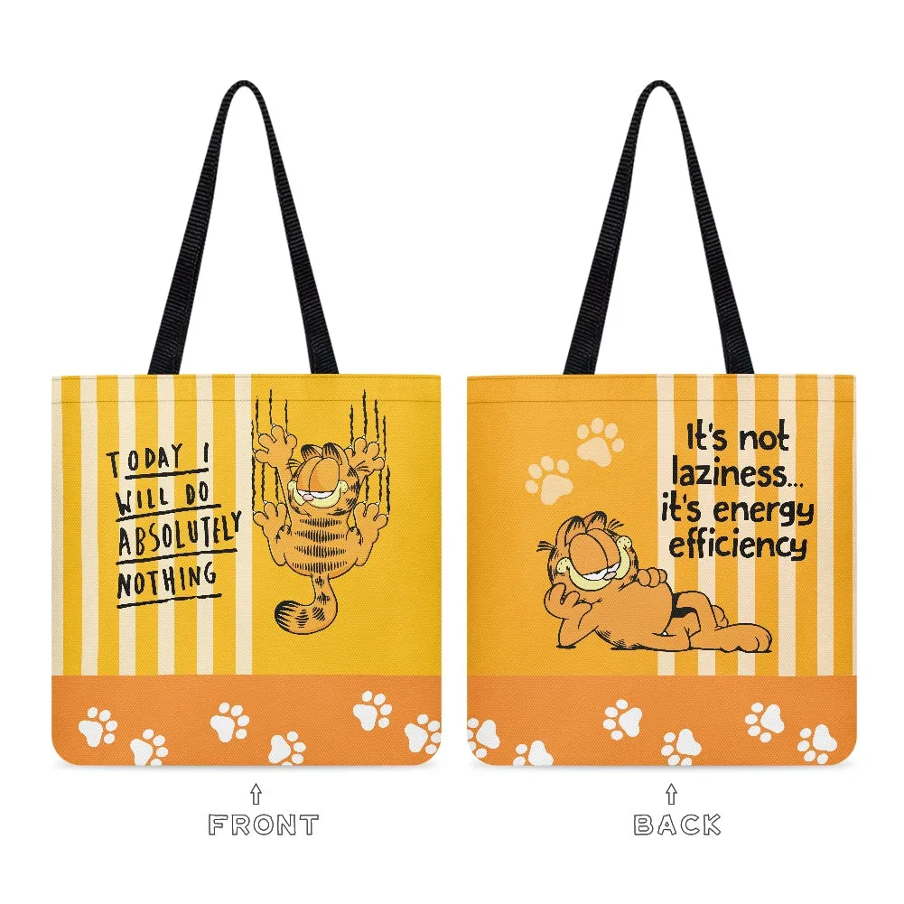 Garfield Lazy Day Quote Cloth Tote Bag