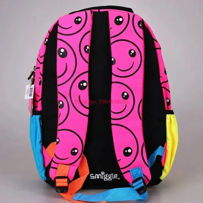 Genuine Australian Smiggle Smiling Face schoolbag Large Capacity Ultra Light Weight  Backpack For Students Student Gifts
