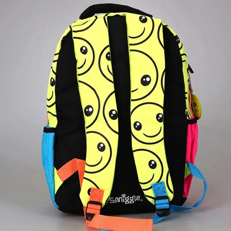 Genuine Australian Smiggle Smiling Face schoolbag Large Capacity Ultra Light Weight  Backpack For Students Student Gifts