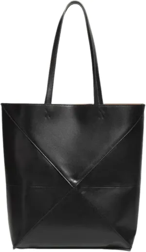 Genuine Leather Large Tote Bag Luxury Designer Handbags for Women Tote Purse (Black,Large)