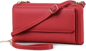 Genuine Leather Mini Phone Holder HandBag Rfid Blocking Crossbody Wallet Cell Phone Purse for Women