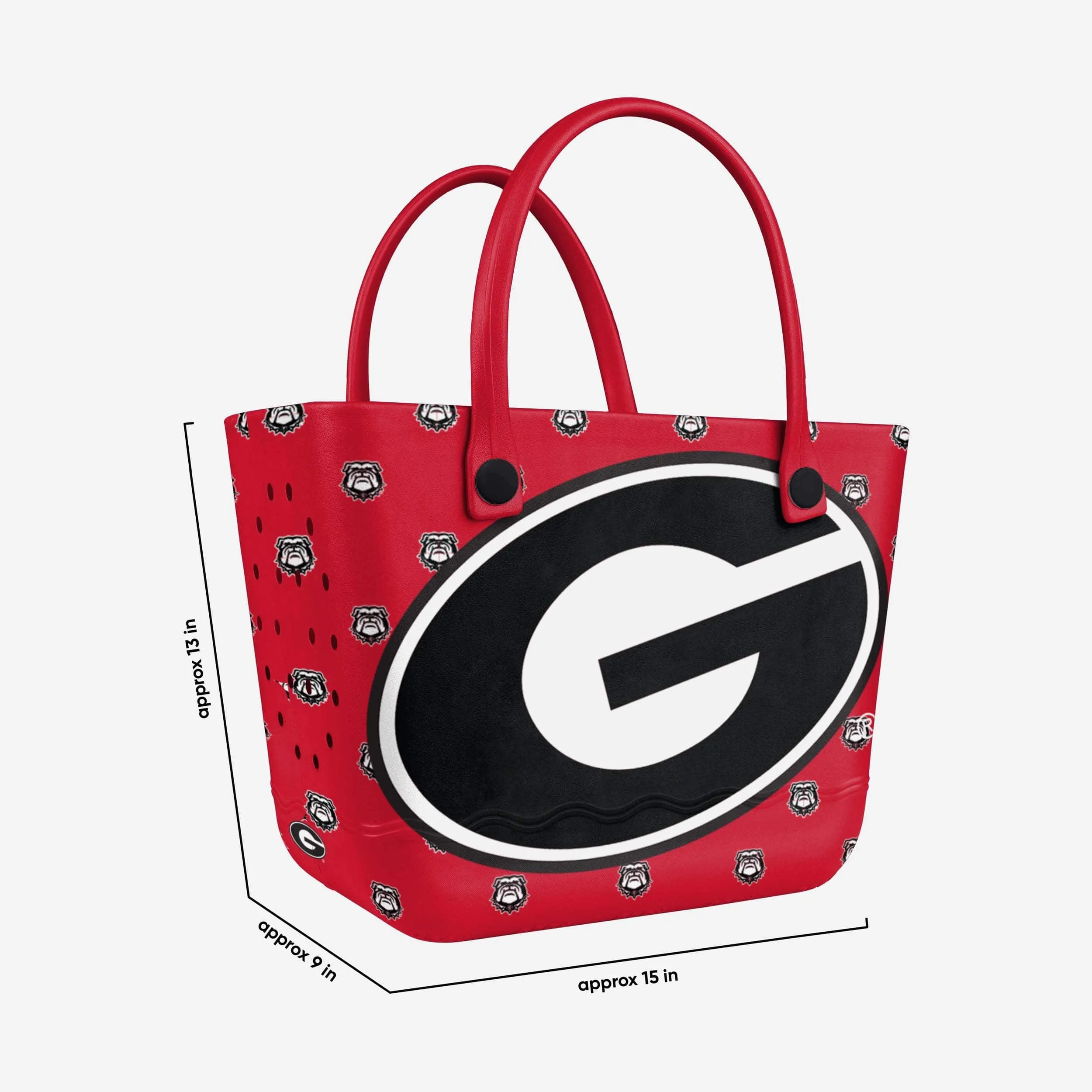 Georgia Bulldogs Big Logo Mini Print Tailgate Tote Bag
