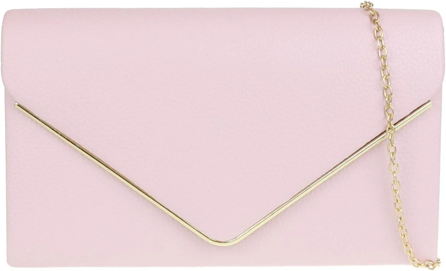 Girly HandBags Womens Metallic Frame Clutch Bag