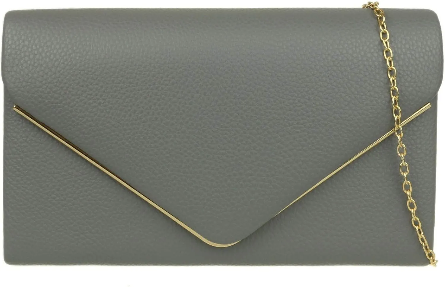 Girly HandBags Womens Metallic Frame Clutch Bag