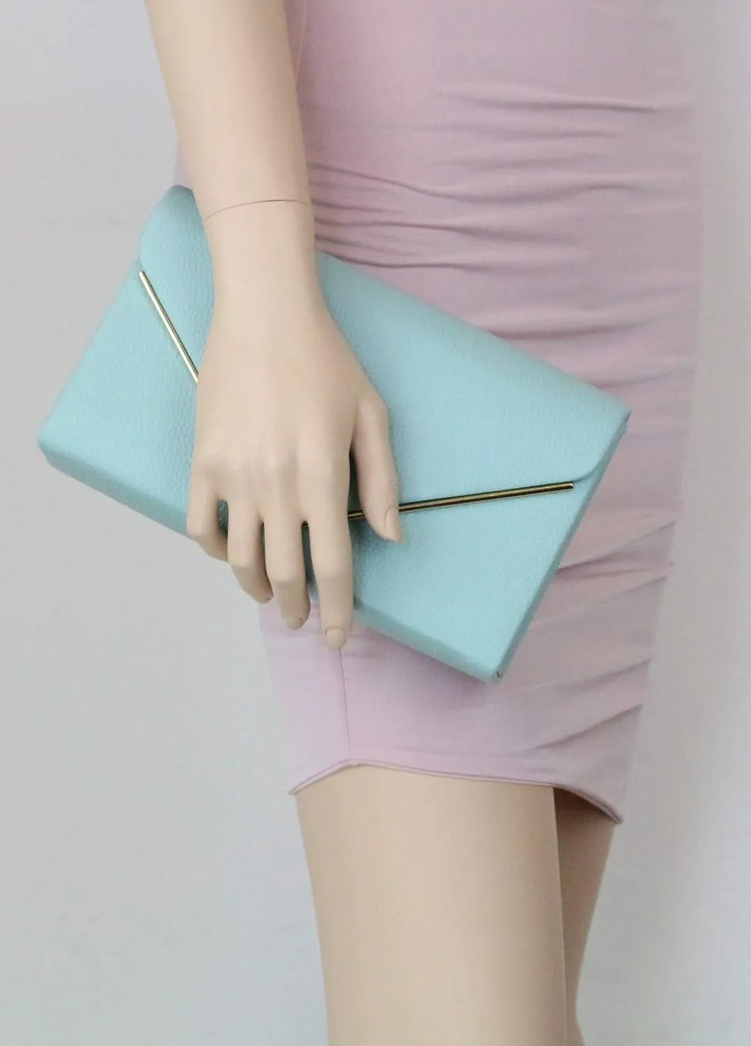 Girly HandBags Womens Metallic Frame Clutch Bag