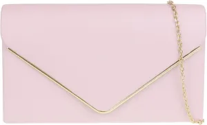 Girly HandBags Womens Metallic Frame Clutch Bag