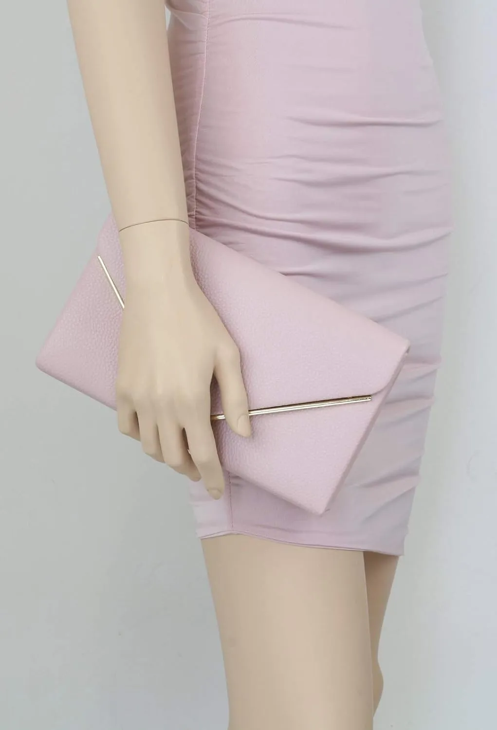 Girly HandBags Womens Metallic Frame Clutch Bag