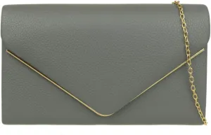 Girly HandBags Womens Metallic Frame Clutch Bag