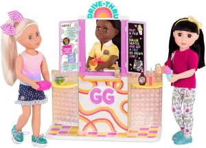 Glitter Girls – GG Drive-Thru Window Set – Deluxe Play Food & Pretend Restaurant Playset for 14-inch Dolls – Toys, Clothes, and Accessories for Kids Ages 3 and Up